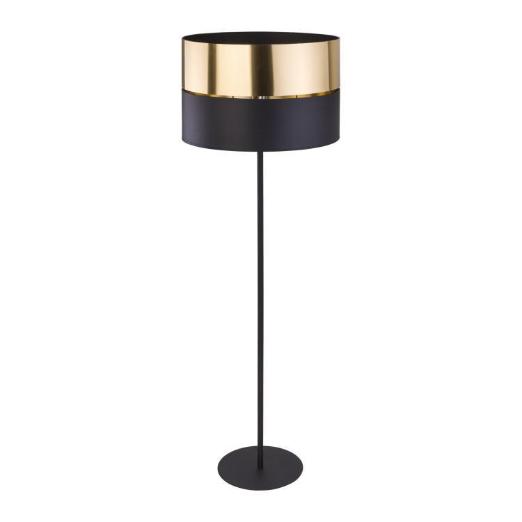 HILTON BLACK/GOLD Lampa podłogowa 1 5465 TK Lighting Czarny Złoty, Czarny
