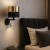 HILTON BLACK/GOLD Kinkiet 1 4344 TK Lighting Czarny Złoty, Czarny