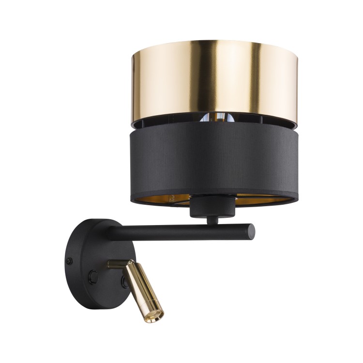 HILTON BLACK/GOLD Kinkiet 2 E 27 + G9 2579 TK Lighting Złoty, Czarny Złoty, Czarny