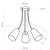 WIRE KIDS Lampa sufitowa 3 1711 TK Lighting Mix Różowy, Biały