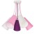 WIRE KIDS Lampa sufitowa 5 1712 TK Lighting Mix Różowy, Biały