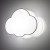CLOUD GREY Lampa sufitowa MINI 2 3144 TK Lighting Biały Szary, Biały