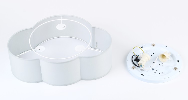CLOUD GREY Lampa sufitowa MINI 2 3144 TK Lighting Biały Szary, Biały