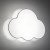 CLOUD GREY Lampa sufitowa 4 3145 TK Lighting Biały Szary, Biały