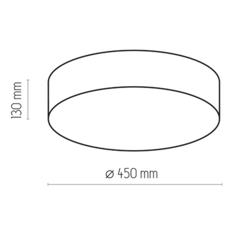 RONDO BEŻOWE Lampa sufitowa 4 PŁ 450 4430 TK Lighting Biały Beżowy, Biały
