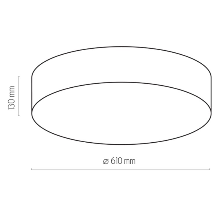 RONDO BEŻOWE Lampa sufitowa 4 PŁ 600 4433 TK Lighting Biały Beżowy, Biały