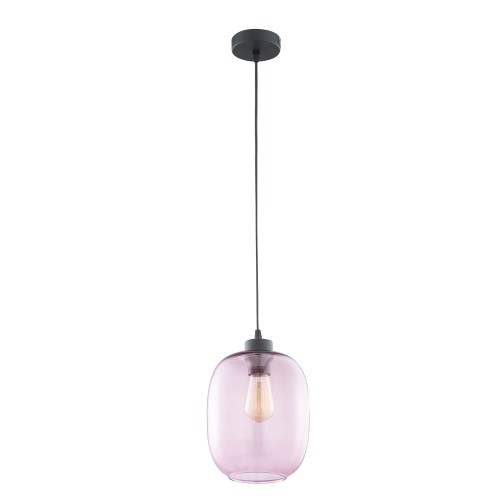 ELIO Lampa wisząca 1 PŁ RÓŻOWA 3181 TK Lighting Czarny Różowy