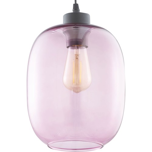 ELIO Lampa wisząca 1 PŁ RÓŻOWA 3181 TK Lighting Czarny Różowy