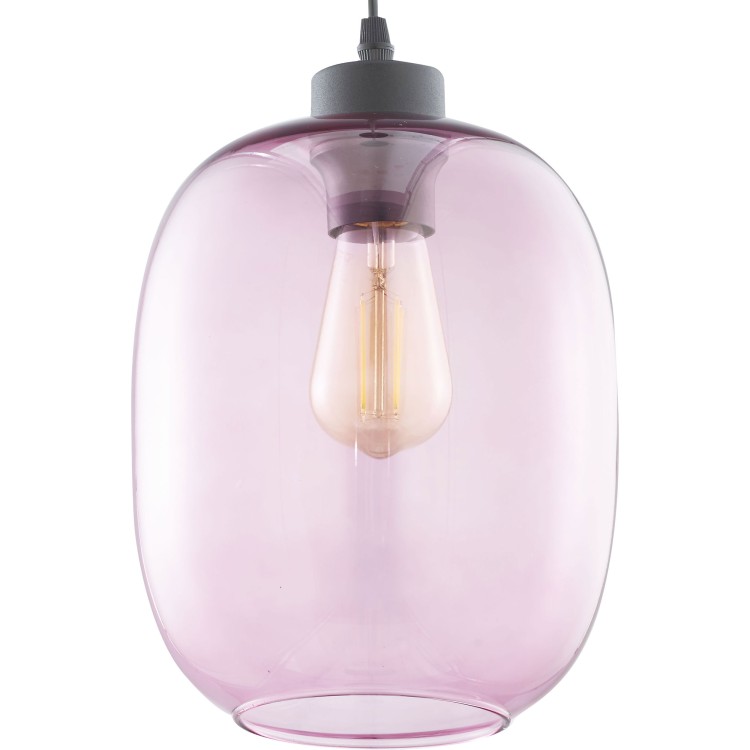 ELIO Lampa wisząca 1 PŁ RÓŻOWA 3181 TK Lighting Czarny Różowy
