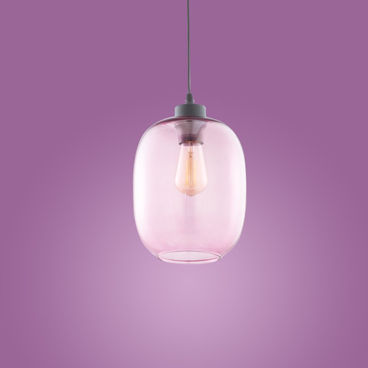 ELIO Lampa wisząca 1 PŁ RÓŻOWA 3181 TK Lighting Czarny Różowy