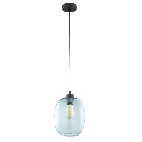 ELIO Lampa wisząca 1 PŁ NIEBIESKA 3182 TK Lighting Czarny Niebieski