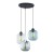 ELIO Lampa wisząca 3 PŁ Koło 3184 TK Lighting Czarny Niebieski, Transparentny, Grafitowy