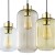 MARCO BROWN Lampa wisząca 3 PŁ Koło 3175 TK Lighting Złoty, Czarny Transparentny, Bursztynowy, Brązowy