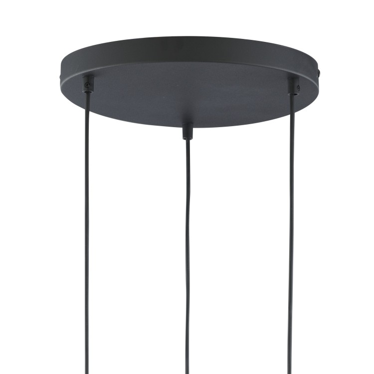 MARCO BROWN Lampa wisząca 3 PŁ Koło 3175 TK Lighting Złoty, Czarny Transparentny, Bursztynowy, Brązowy