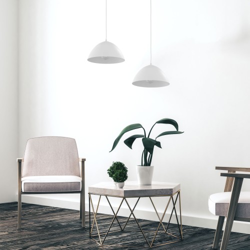 FARO WHITE Lampa wisząca 1 340 3192 TK Lighting Biały Biały