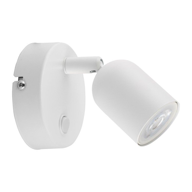 TOP WHITE Kinkiet 1 4411 TK Lighting Biały Biały