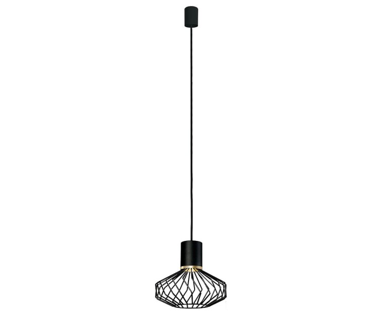 Lampa sufitowa wisząca Industrialna Loft PICO I BLACK/BRASS 8862 NOWODVORSKI Lighting GU10 oświetleniowa żyrandol nowoczesny metal do Kuchni Jadalni nad stół blat wyspę czarny złoty czarna pojedynczy pojedyncza zwis Inspiracje Premium