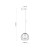 UNIVERSO BLACK 260 Lampa wisząca 1 3154 TK Lighting Czarny Grafitowy, Czarny