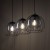 UNIVERSO BLACK Lampa wisząca 3 PŁ 4483 TK Lighting Czarny Grafitowy, Czarny