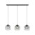 UNIVERSO BLACK Lampa wisząca 3 PŁ 4483 TK Lighting Czarny Grafitowy, Czarny
