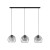 UNIVERSO BLACK Lampa wisząca 3 PŁ 4483 TK Lighting Czarny Grafitowy, Czarny