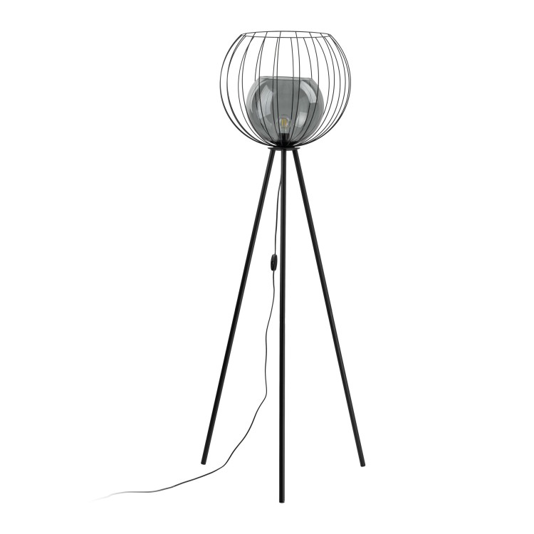 UNIVERSO Lampa podłogowa 1 5057 TK Lighting Czarny Grafitowy, Czarny