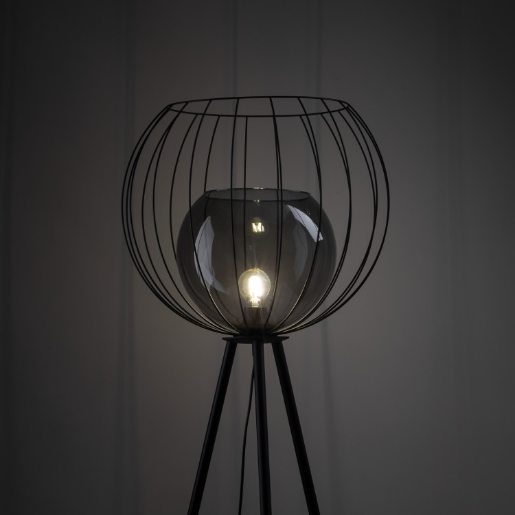 UNIVERSO Lampa podłogowa 1 5057 TK Lighting Czarny Grafitowy, Czarny
