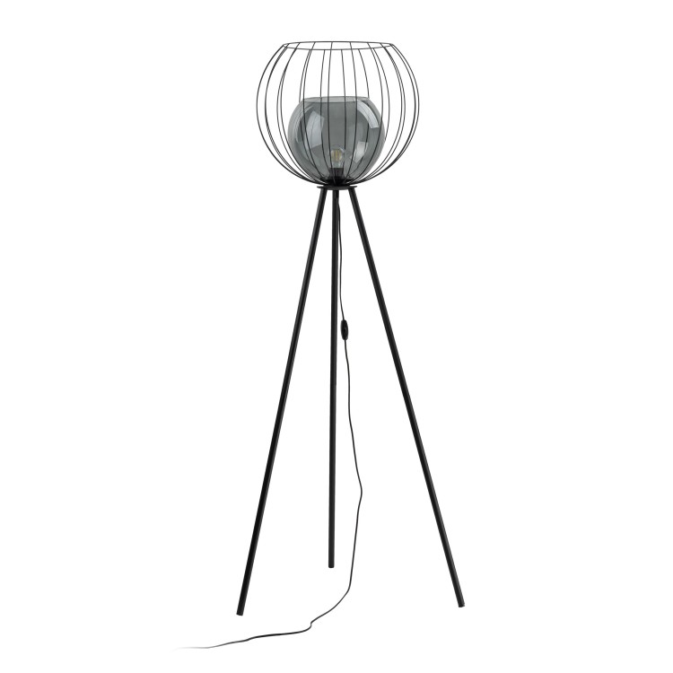 UNIVERSO Lampa podłogowa 1 5057 TK Lighting Czarny Grafitowy, Czarny