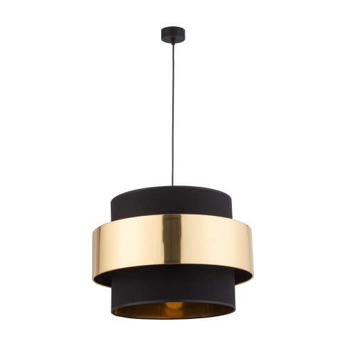 CALISTO Lampa wisząca 1 PŁ 4376 TK Lighting Czarny Złoty, Czarny