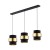 CALISTO Lampa wisząca 3 PŁ 4378 TK Lighting Czarny Złoty, Czarny