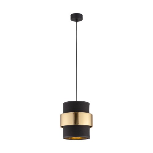 CALISTO Lampa wisząca 1 PŁ 4377 TK Lighting Czarny Złoty, Czarny