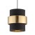 CALISTO Lampa wisząca 1 PŁ 4377 TK Lighting Czarny Złoty, Czarny