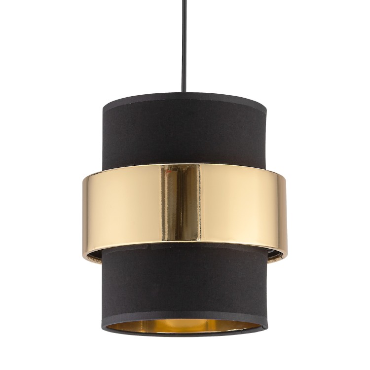 CALISTO Lampa wisząca 1 PŁ 4377 TK Lighting Czarny Złoty, Czarny