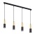 ELIT BLACK Lampa wisząca 4 PŁ 4367 TK Lighting Złoty, Czarny