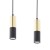 ELIT BLACK Lampa wisząca 4 PŁ 4367 TK Lighting Złoty, Czarny