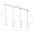 ELIT BLACK Lampa wisząca 4 PŁ 4367 TK Lighting Złoty, Czarny