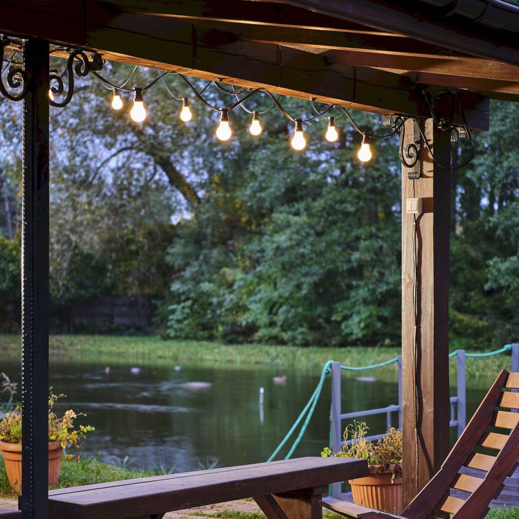 GIRLANDA MODO 12 X E27 IP44 4390 TK Lighting Czarny
