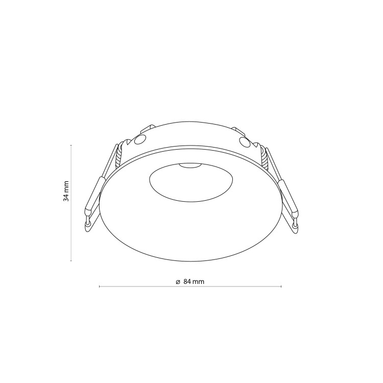 EYE OCZKO ALUMINIOWE CZARNE IP 44 3501 TK Lighting Czarny Czarny