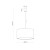 RONDO KIDS PINK Lampa wisząca 1 PŁ 3231 TK Lighting Biały Różowy