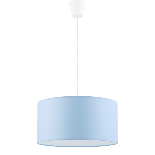 RONDO KIDS BLUE Lampa wisząca 1 PŁ 3232 TK Lighting Biały Niebieski, Biały