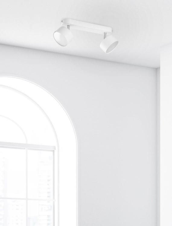 CLARK WHITE Lampa sufitowa 2 3395 TK Lighting Biały Biały