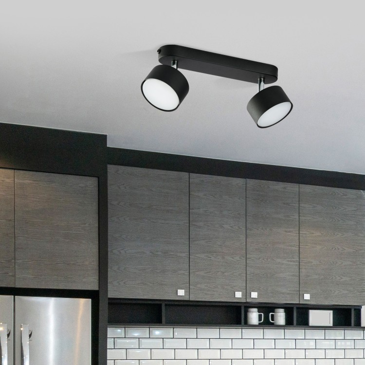 CLARK BLACK Lampa sufitowa 2 3403 TK Lighting Czarny Czarny