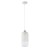 MARCO SILVER Lampa wisząca 1 PŁ 3356 TK Lighting Biały Transparentny, Biały