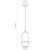 MARCO SILVER Lampa wisząca 1 PŁ 3356 TK Lighting Biały Transparentny, Biały