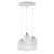 MARCO SILVER Lampa wisząca 3 PŁ 3357 TK Lighting Biały Transparentny, Biały