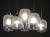 MARCO SILVER Lampa wisząca 6 PŁ 3359 TK Lighting Biały Transparentny, Biały