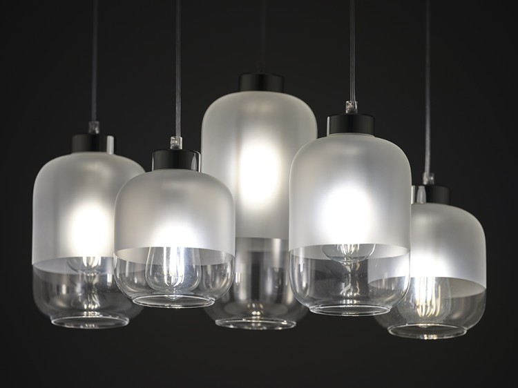 MARCO SILVER Lampa wisząca 6 PŁ 3359 TK Lighting Biały Transparentny, Biały