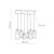MARCO SILVER Lampa wisząca 6 PŁ 3359 TK Lighting Biały Transparentny, Biały