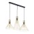 SAHARA Lampa wisząca 3 Listwa 3352 TK Lighting Złoty, Czarny Złoty