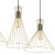 SAHARA Lampa wisząca 3 Listwa 3352 TK Lighting Złoty, Czarny Złoty